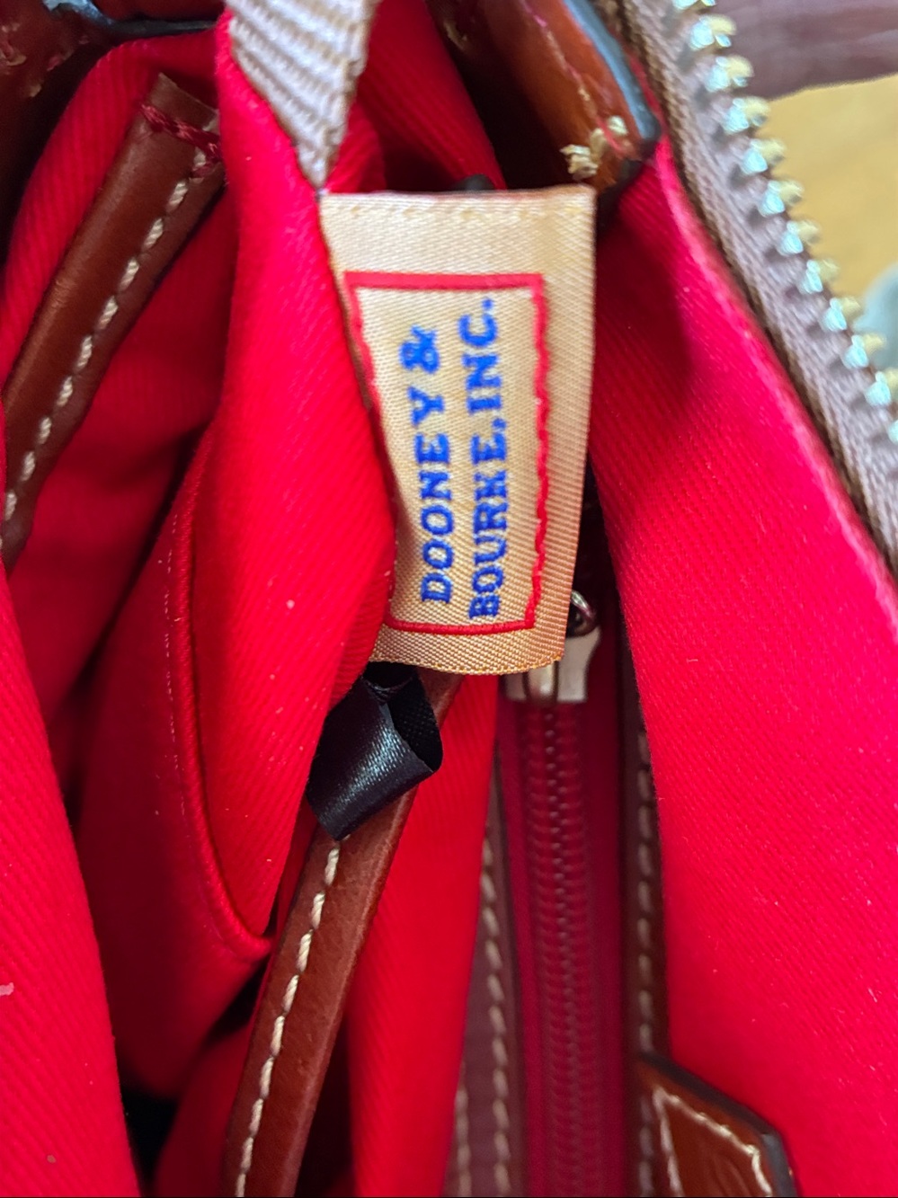 DOONEY & BOURKE BAG PEBBLED LEATHER SATCHEL NWOT - Picture 8 of 9